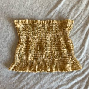 Size M White & Yellow Tube Top